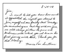 Van Susteran Testimonial